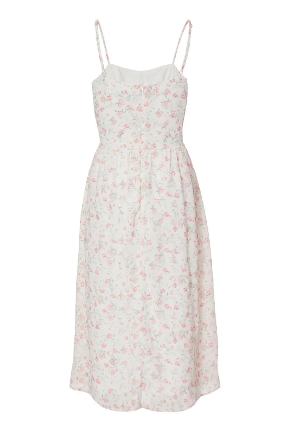 Quiz Petite White Floral Print Midi Dress