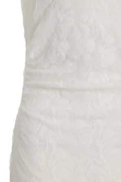 Quiz Petite White Jacquard Midaxi Dress New
