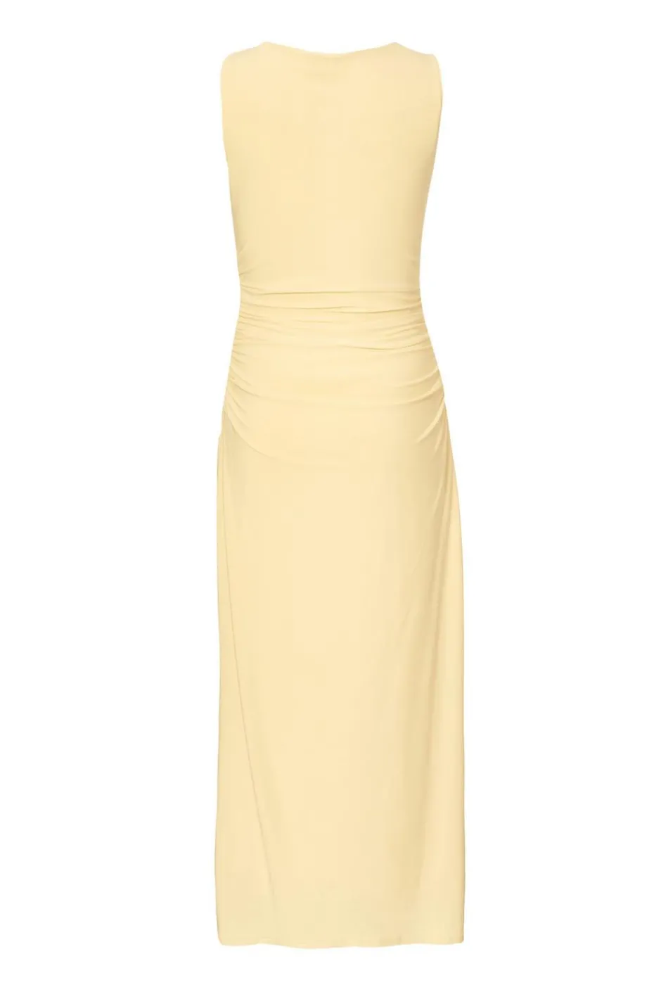 Quiz Petite Yellow Gold Buckle Midaxi Dress
