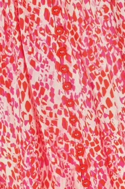 Quiz Pink Animal Print Midaxi Dress Online