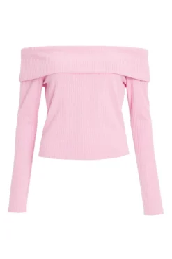 Quiz Bardot Top Pink Sale