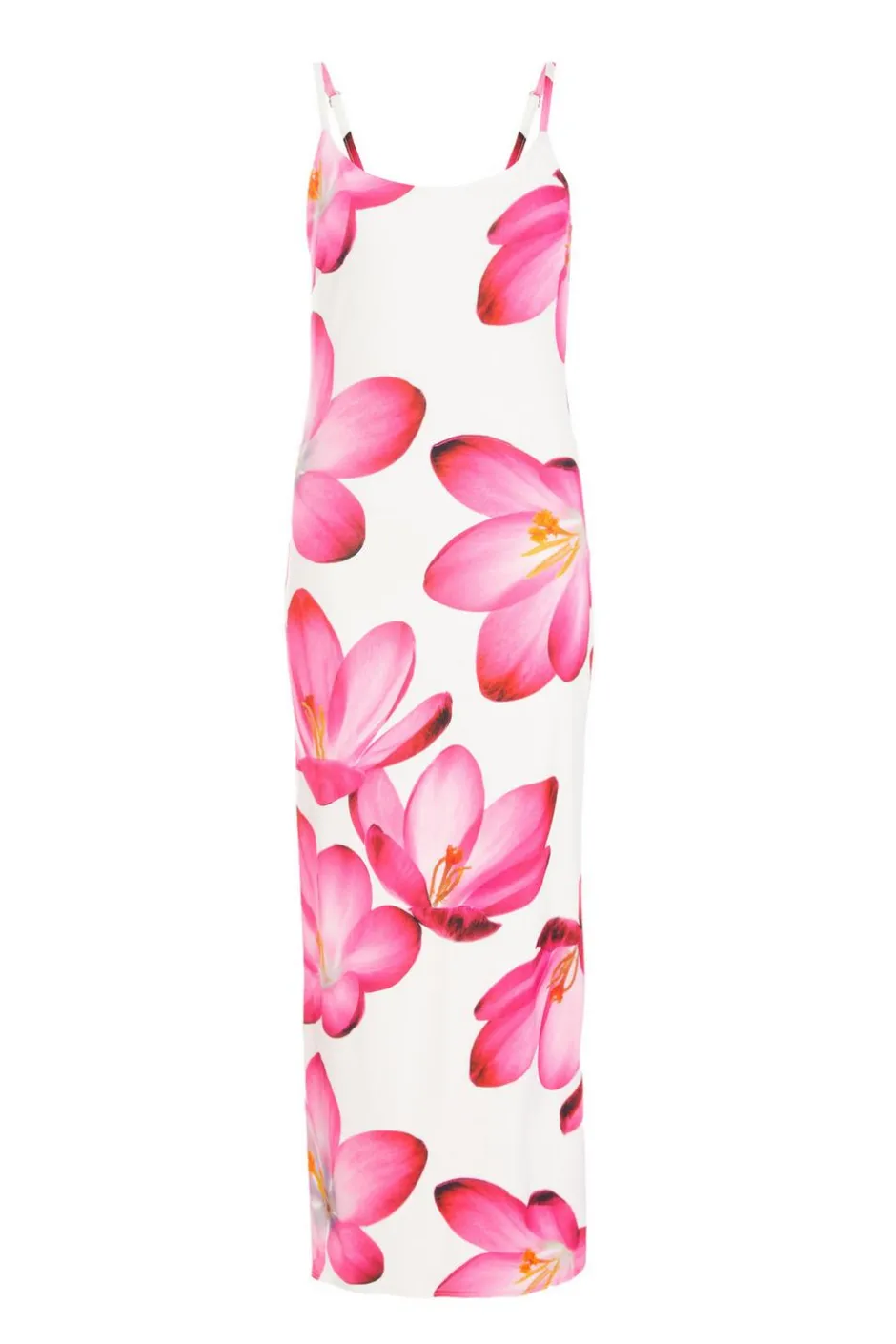 Quiz Pink Bold Floral Print Bodycon Maxi Dress Best