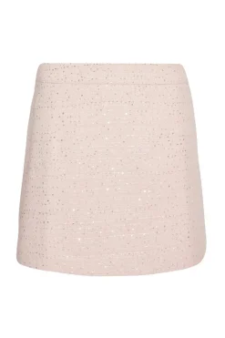 Quiz Boucle Sequin Mini Skirt Pink Discount