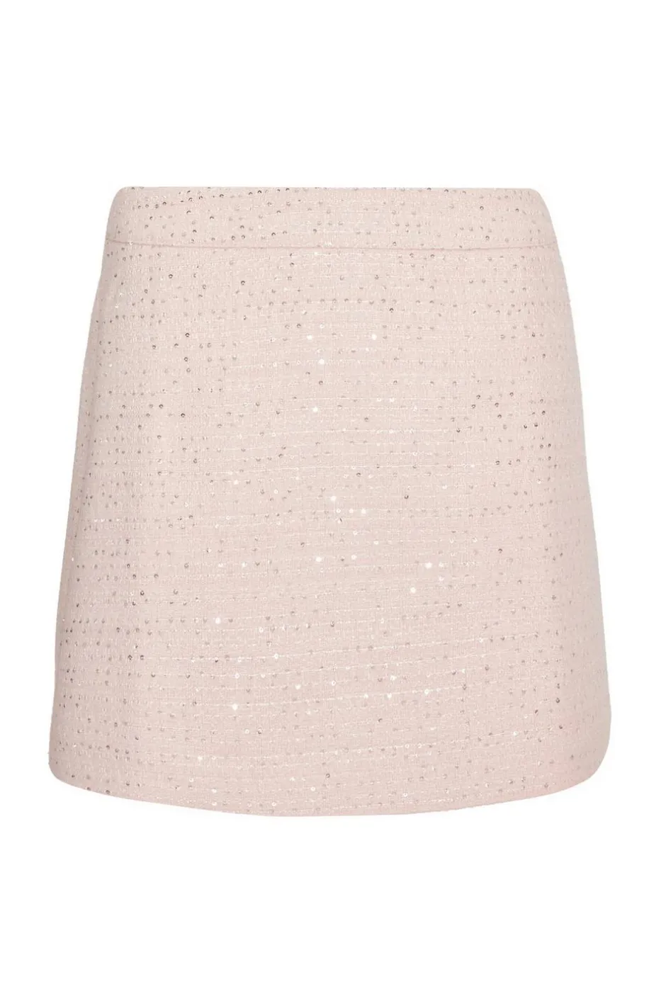 Quiz Boucle Sequin Mini Skirt Pink Discount