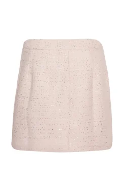 Quiz Boucle Sequin Mini Skirt Pink Discount