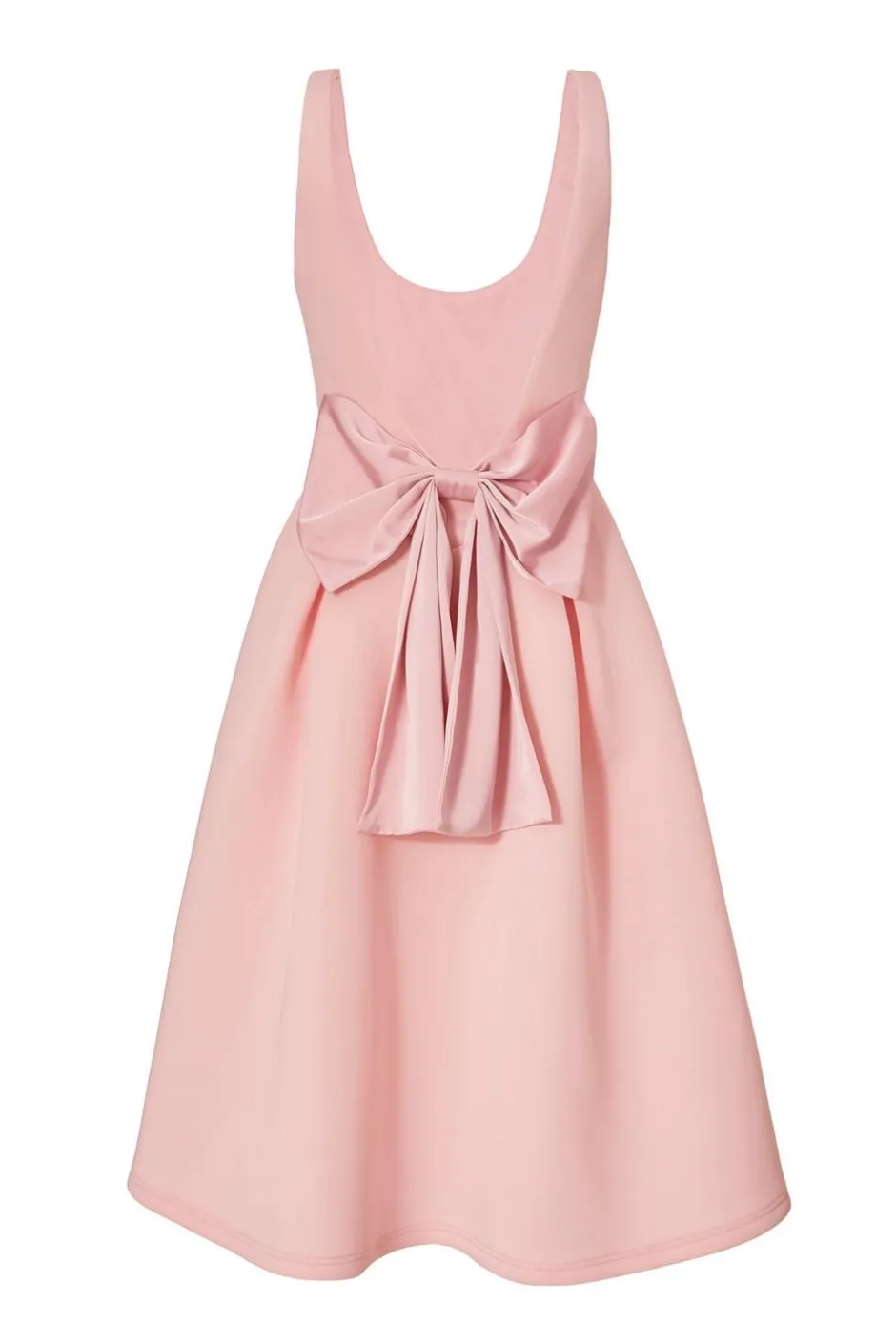 Quiz Bow Back Midi Dress Pink Outlet
