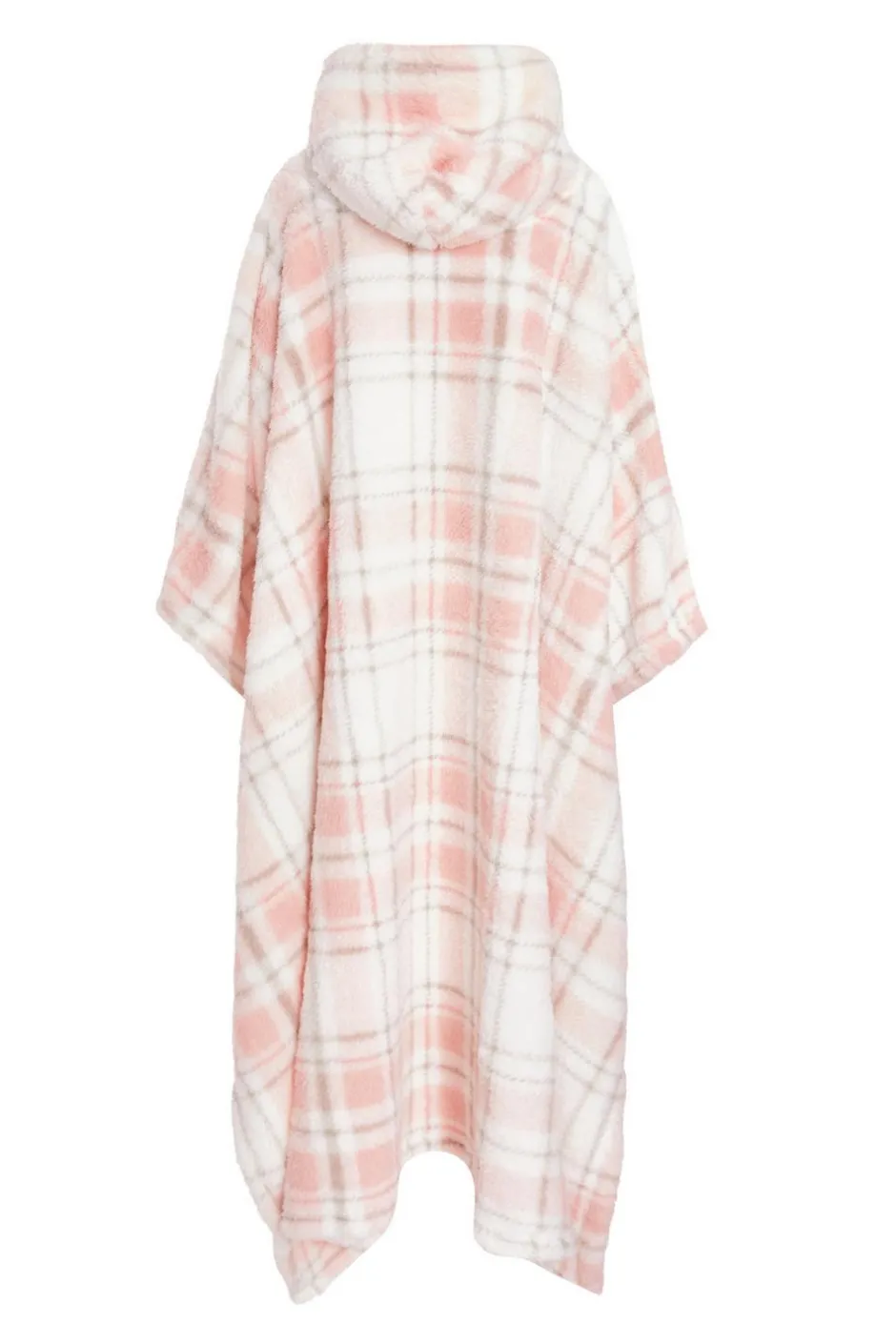 Quiz Pink Check Fleece Blanket Hoodie