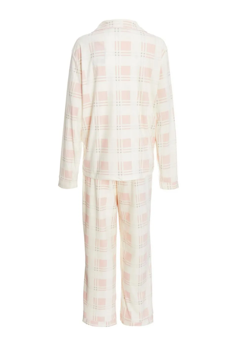 Quiz Pink Checked Long Pyjama Set Clearance