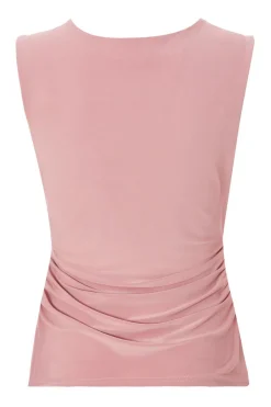 Quiz Cowl Neck Top Pink Sale