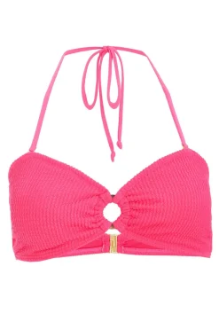 Quiz Pink Crinkle Bikini Top Best