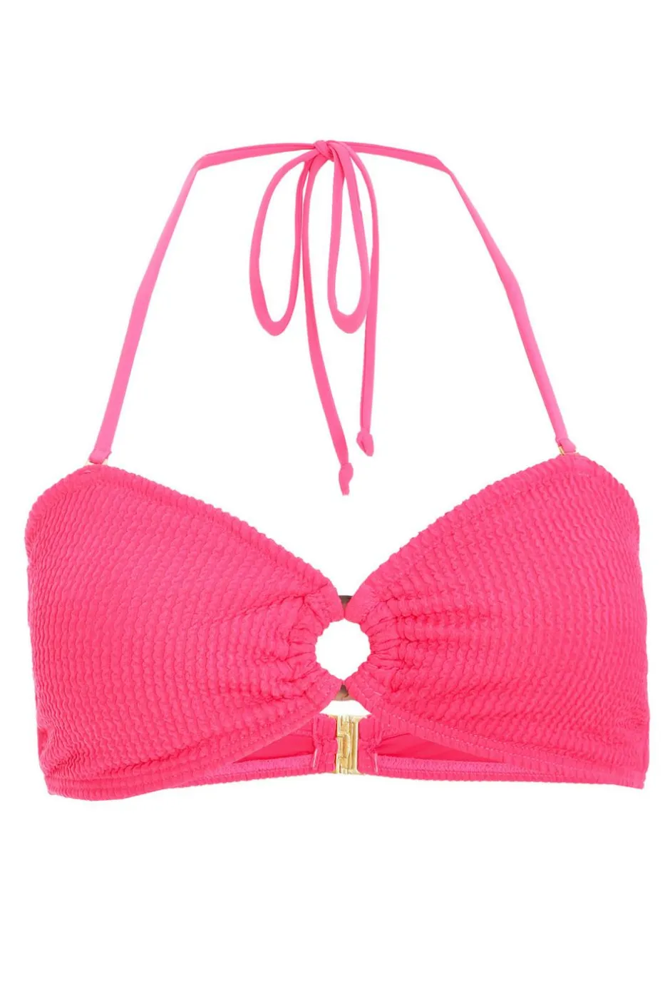 Quiz Pink Crinkle Bikini Top Best