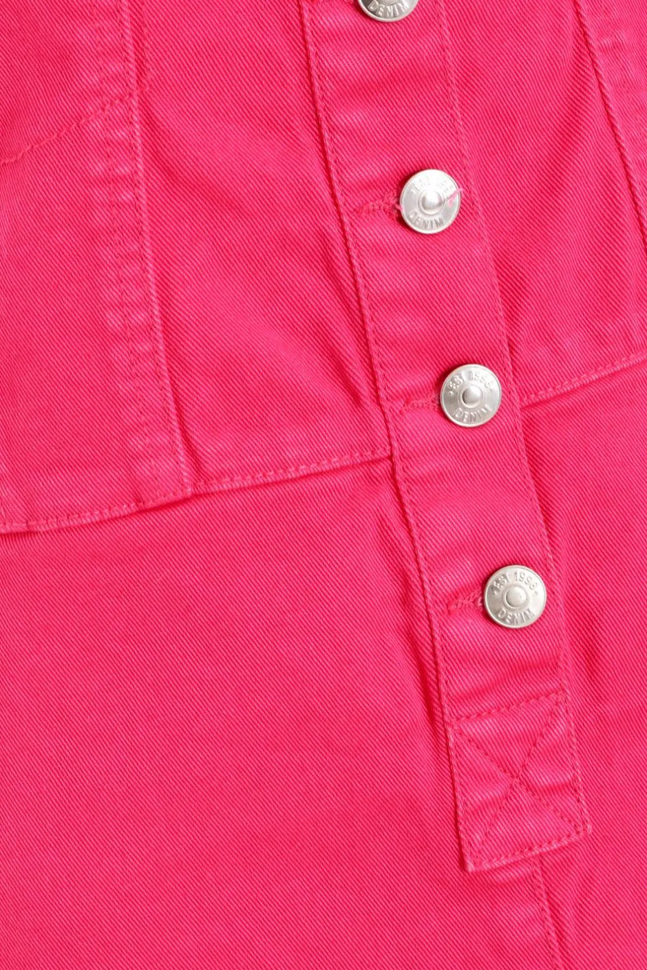 Quiz Pink Denim Bandeau Mini Dress Outlet