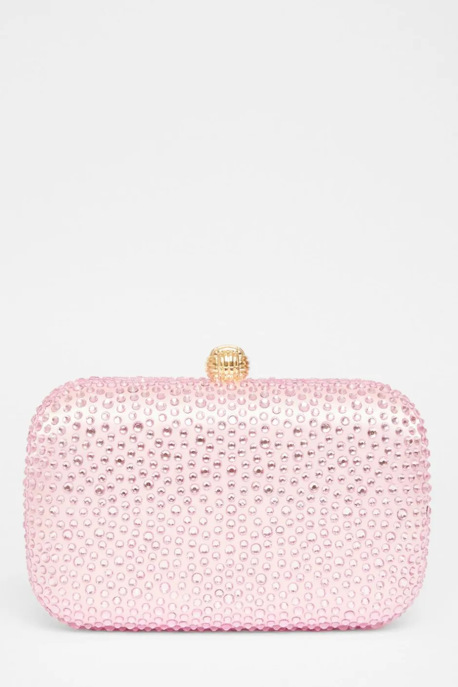 Quiz Pink Diamante Clip Box Bag