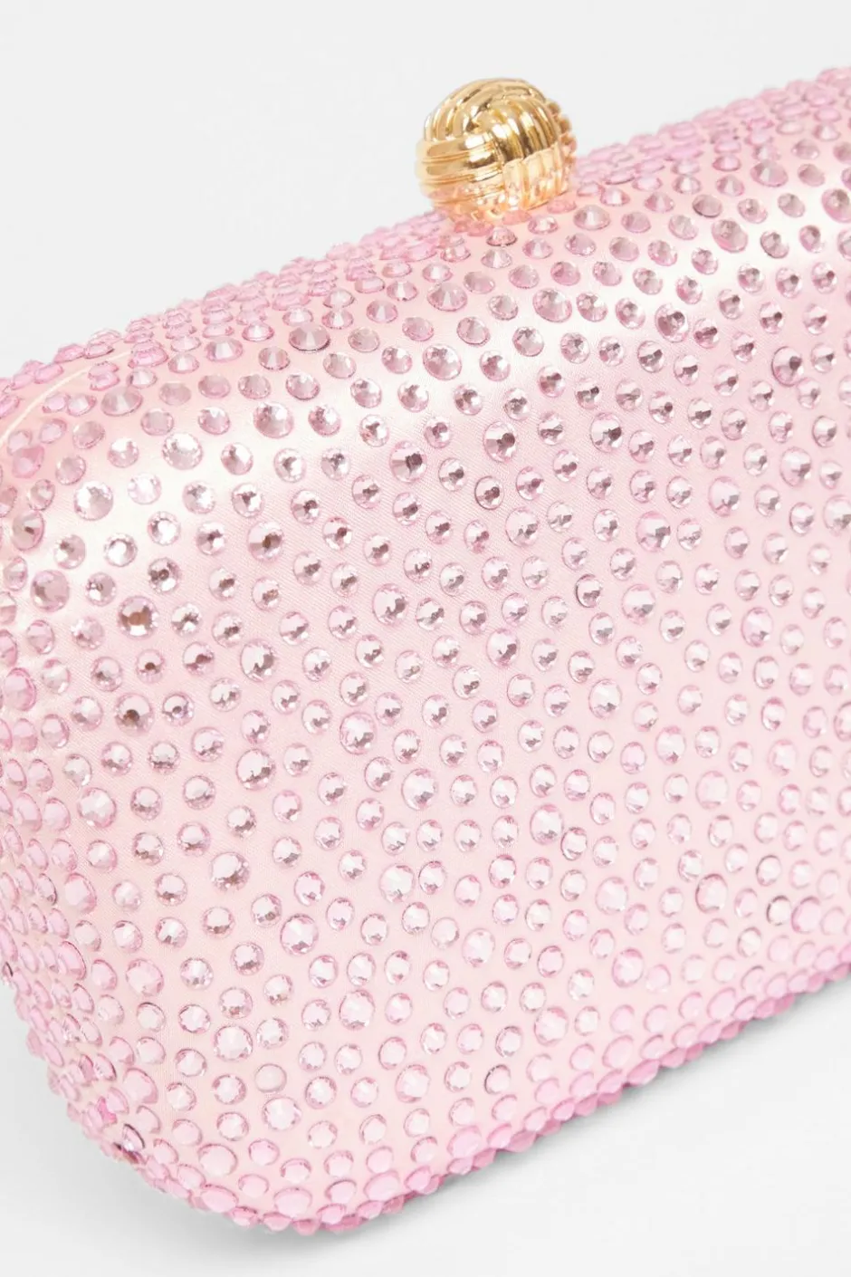 Quiz Pink Diamante Clip Box Bag