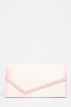 Quiz Diamante Clutch Pink Sale