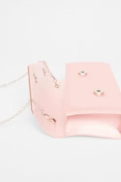 Quiz Diamante Clutch Pink Sale