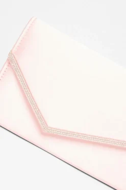 Quiz Diamante Clutch Pink Sale