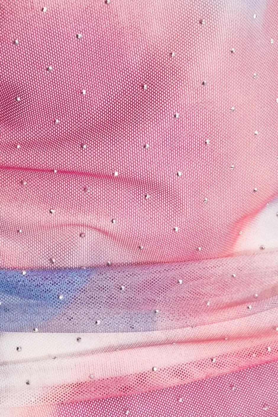 Quiz Pink Diamante Marble Print Top