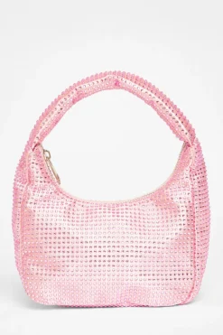Quiz Diamante Mini Bag Pink Online