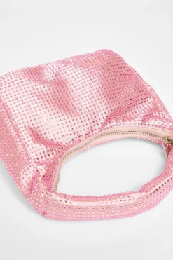 Quiz Diamante Mini Bag Pink Online