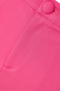Quiz Flared Tailored Trousers Pink Hot