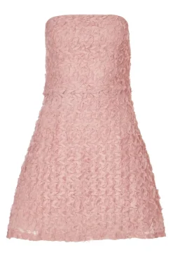 Quiz Floral Bandeau Mini Dress Pink Sale