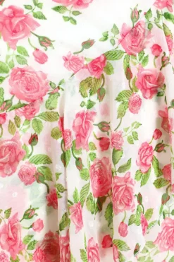 Quiz Pink Floral Chiffon Playsuit Clearance