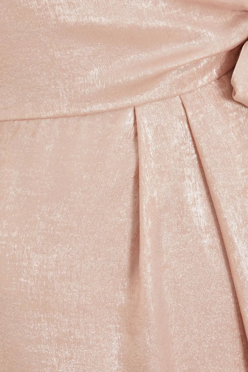 Quiz Pink Foil Wrap Midi Dress Hot