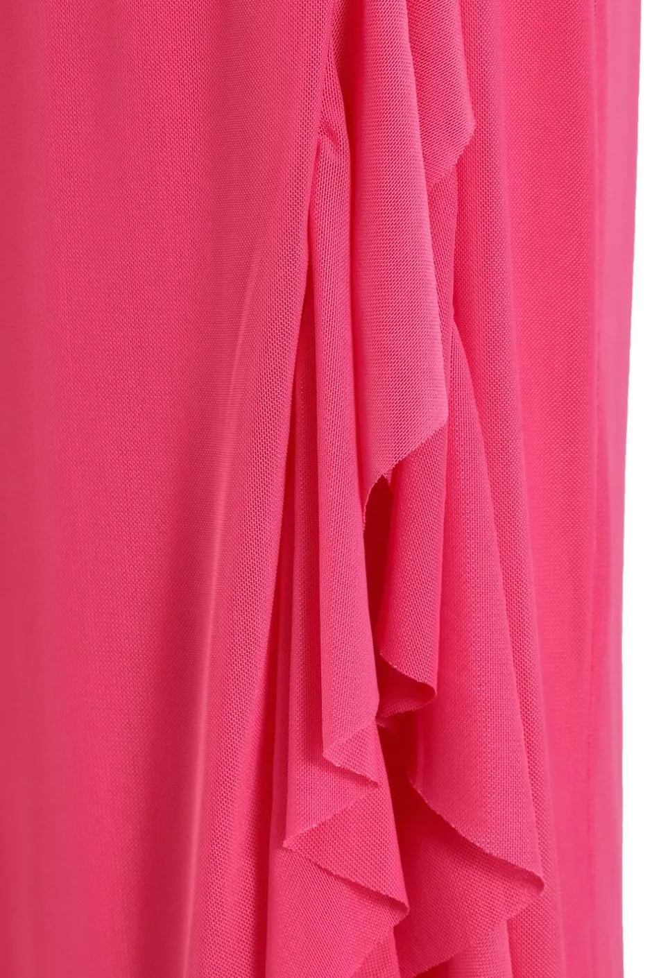 Quiz Pink Frill Maxi Skirt Hot