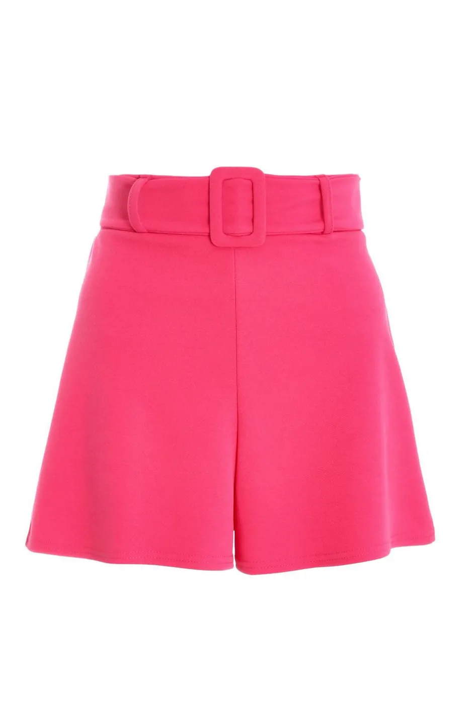 Quiz Pink High Waisted Belted Shorts Discount