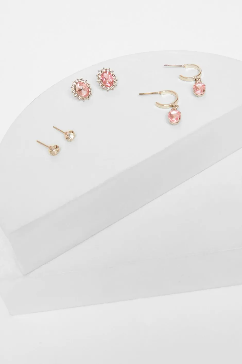 Quiz Jewel Earring Set Pink Best