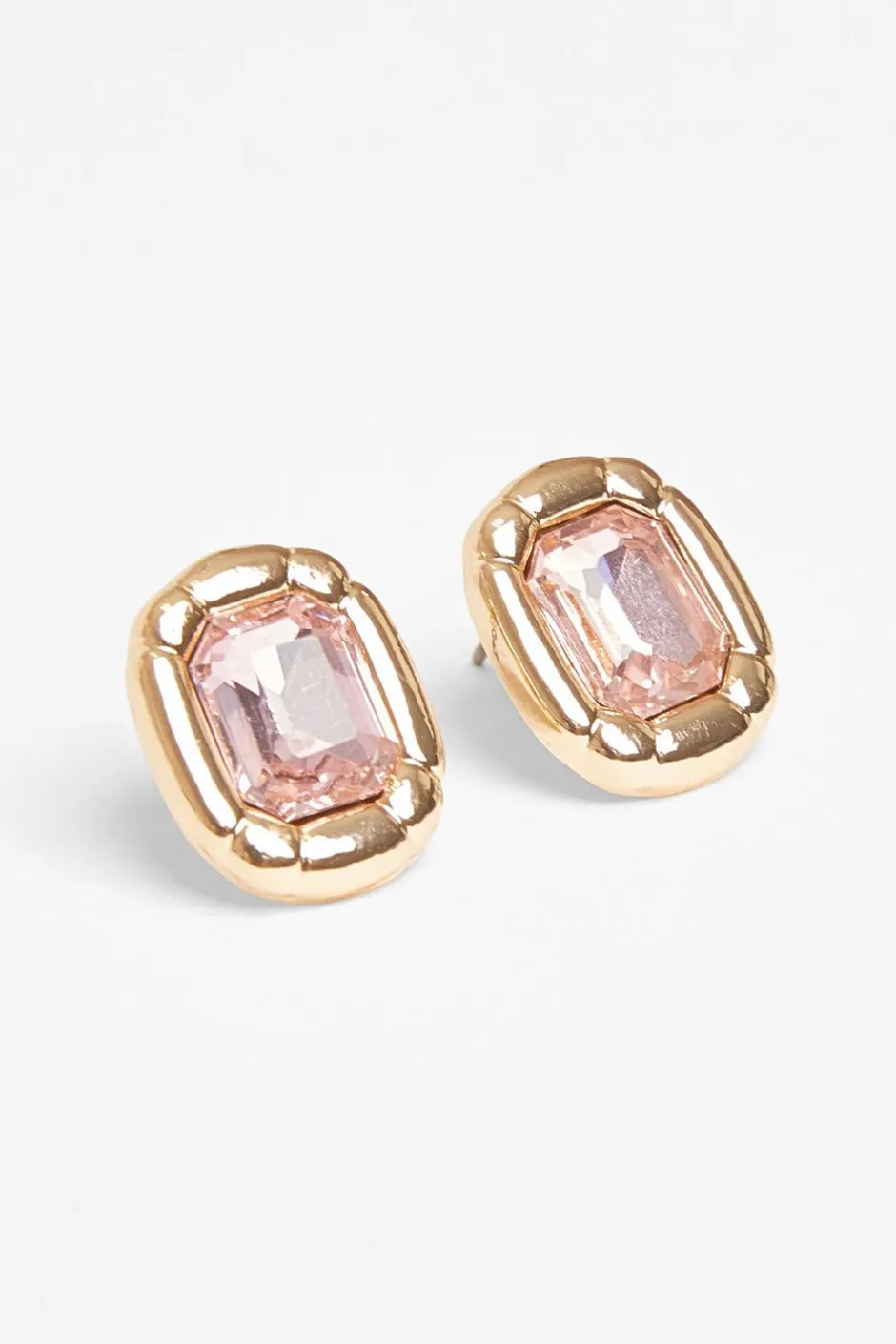Quiz Jewel Stud Earrings Pink Online