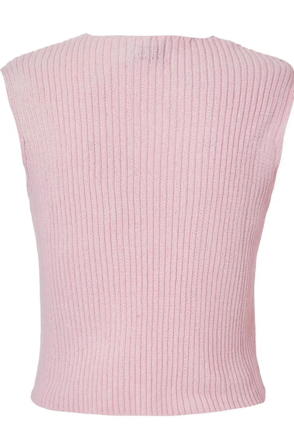Quiz Knit Mini Bow Top Pink Clearance