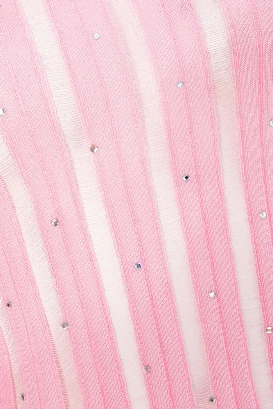 Quiz Knitted Diamante Jumper Pink Clearance
