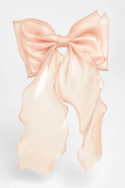 Quiz Organza Hair Bow Pink