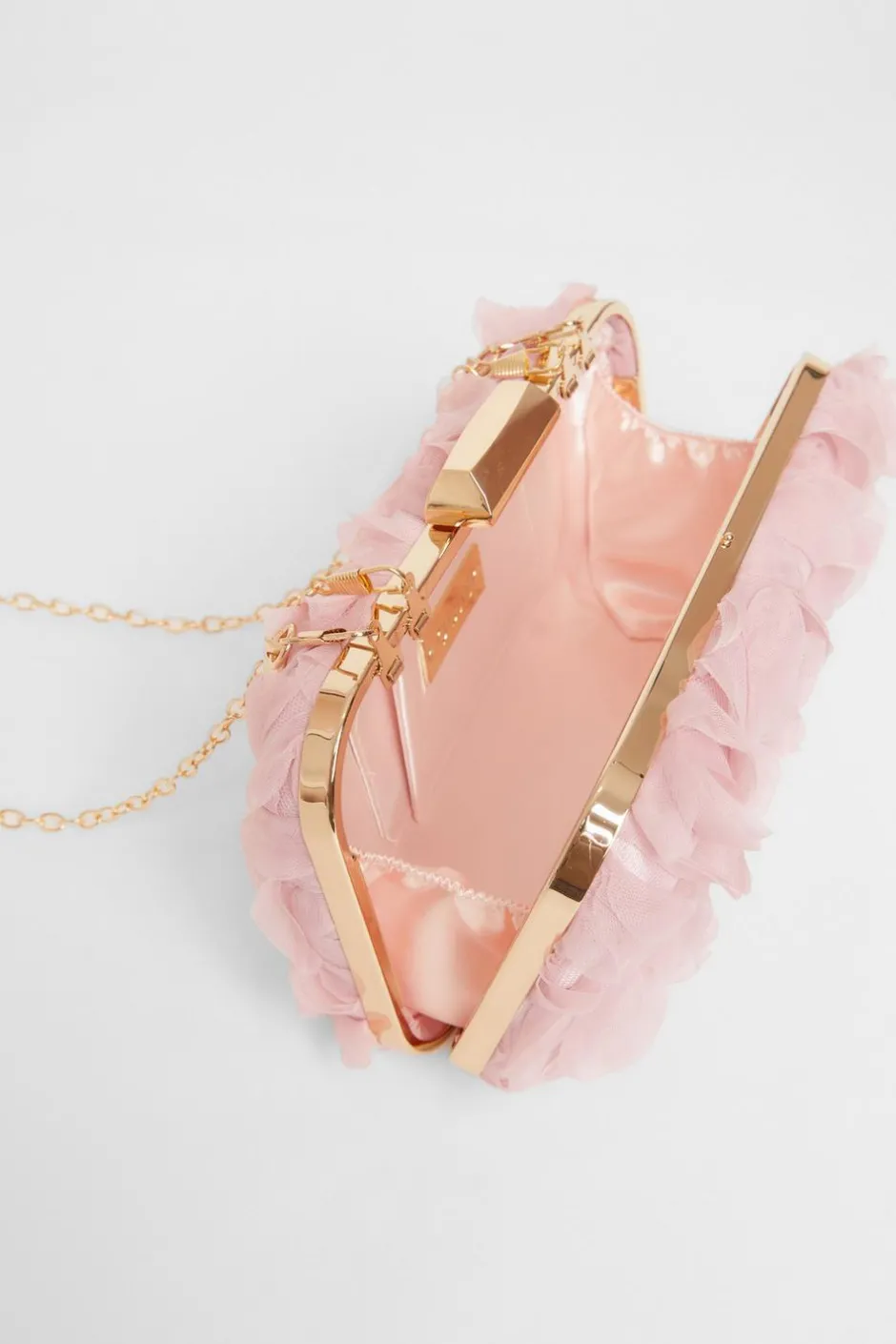 Quiz Organza Rose Box Bag Pink Online