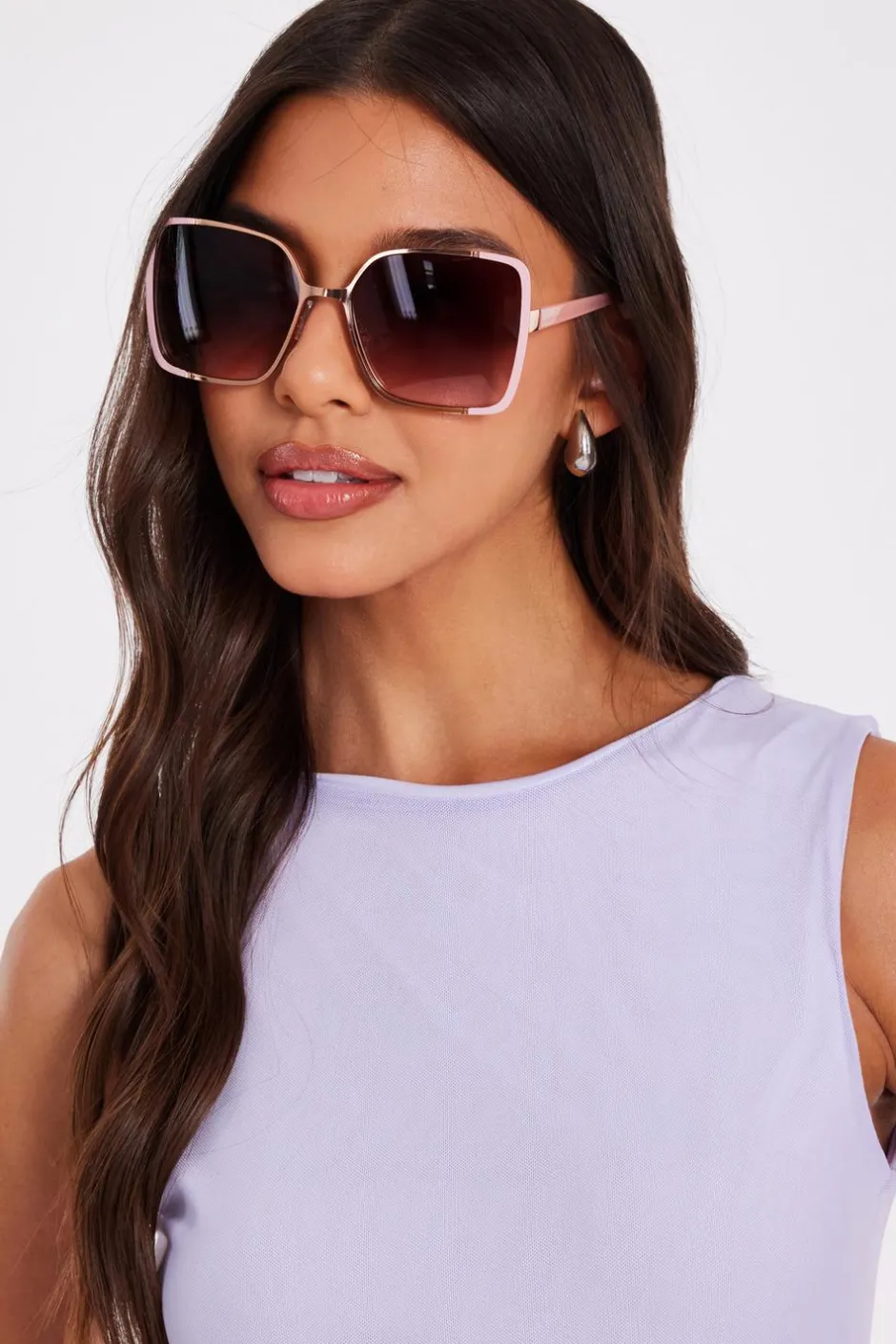Quiz Pink Oversized Sunglasses Outlet