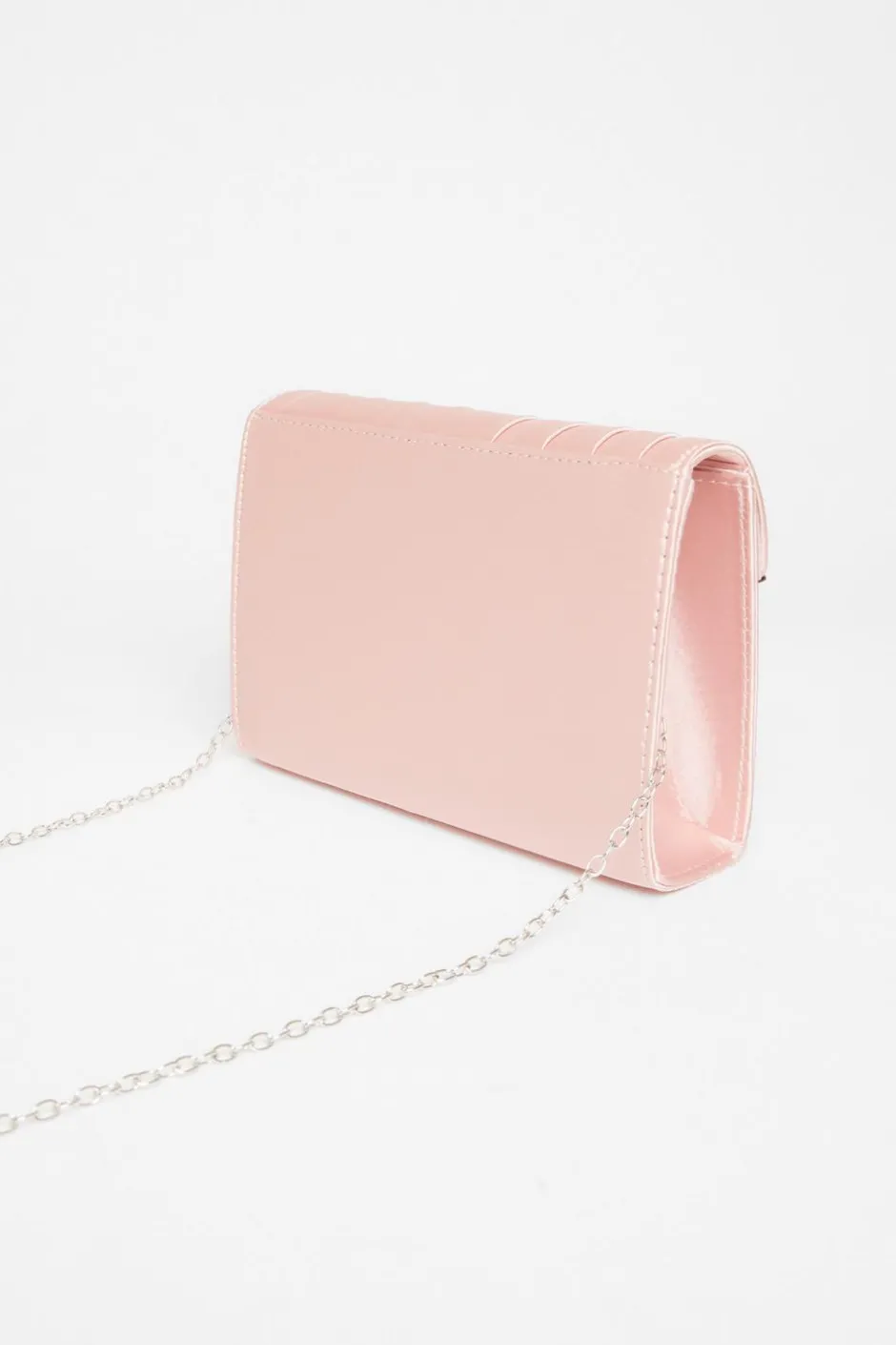 Quiz Pleated Clutch Bag Pink Sale
