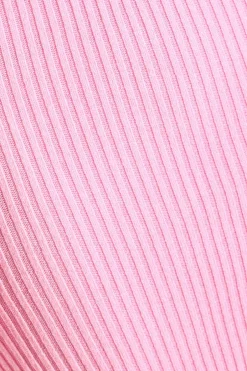 Quiz Pink Ribbed Knitted Mini Jumper Dress Online