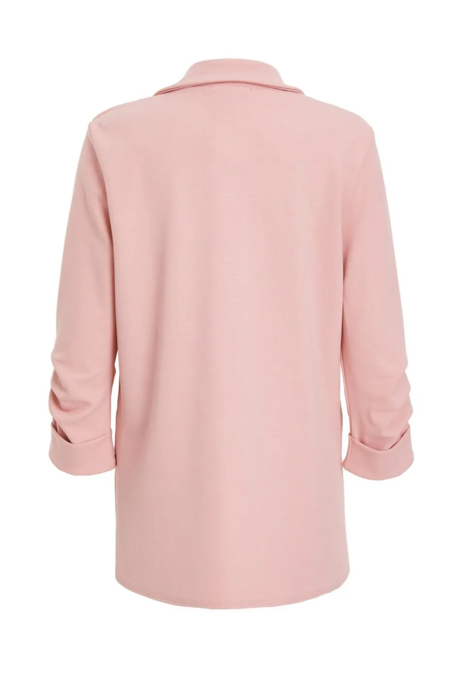 Quiz Pink Ruched Sleeve Blazer Light Pink Discount