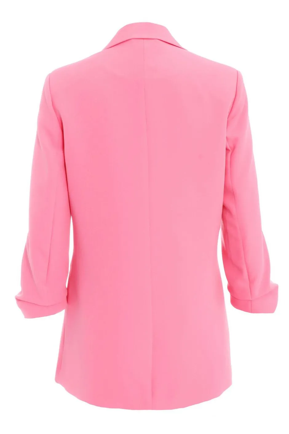 Quiz Ruched Sleeve Blazer Pink Discount