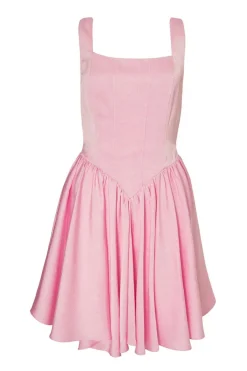 Quiz Satin Corset Mini Dress Pink Sale