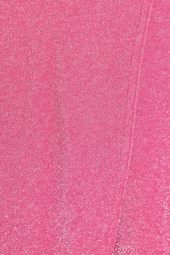 Quiz Pink Shimmer Wrap Maxi Dress Best