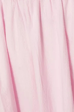 Quiz Pink Textured Midaxi Dress Outlet