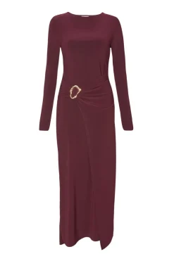 Quiz Plum Buckle Midaxi Dress Online