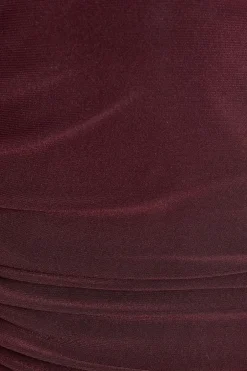 Quiz Drop Sleeve Top Plum Outlet