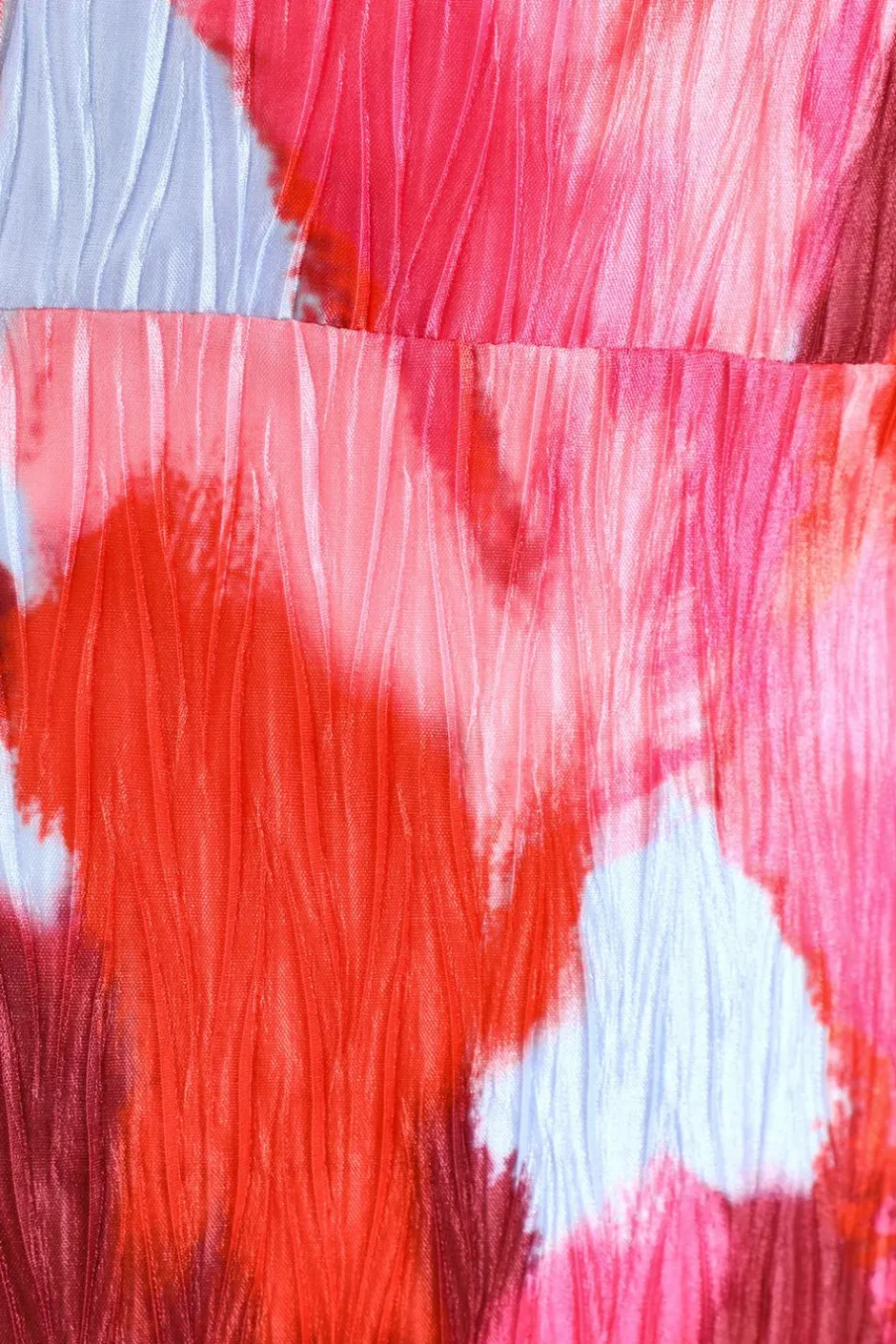 Quiz Red Abstract Print Pleated Maxi Dress Discount