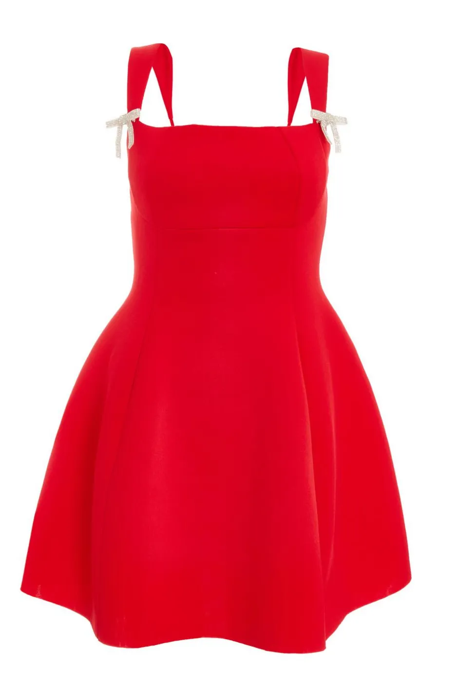 Quiz A-Line Mini Dress Red Clearance
