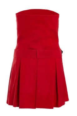 Quiz Red Bandeau Belted Playsuit Discount