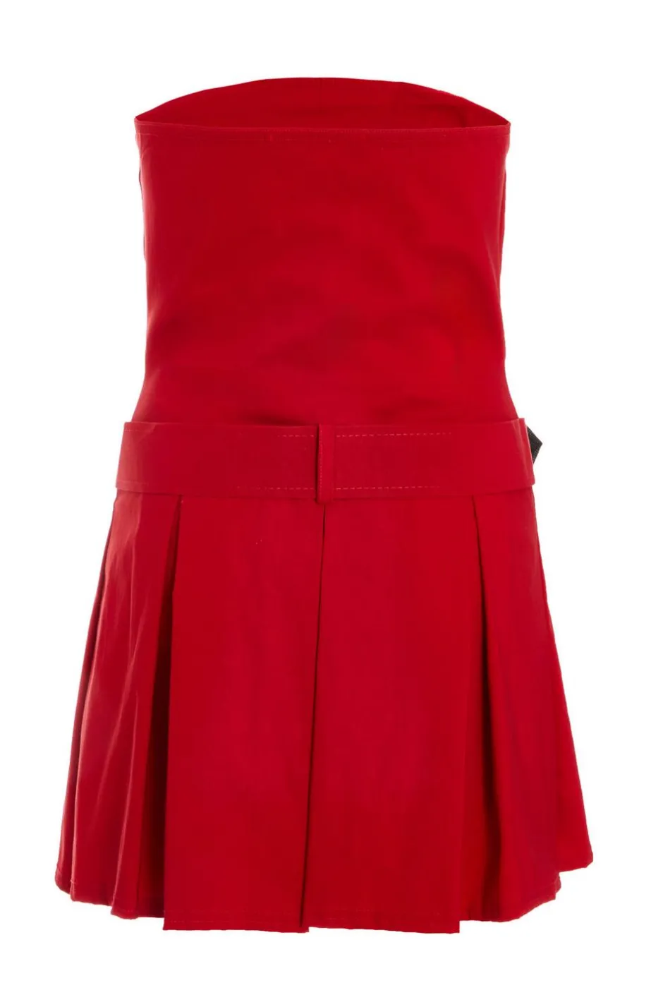 Quiz Red Bandeau Belted Playsuit Discount